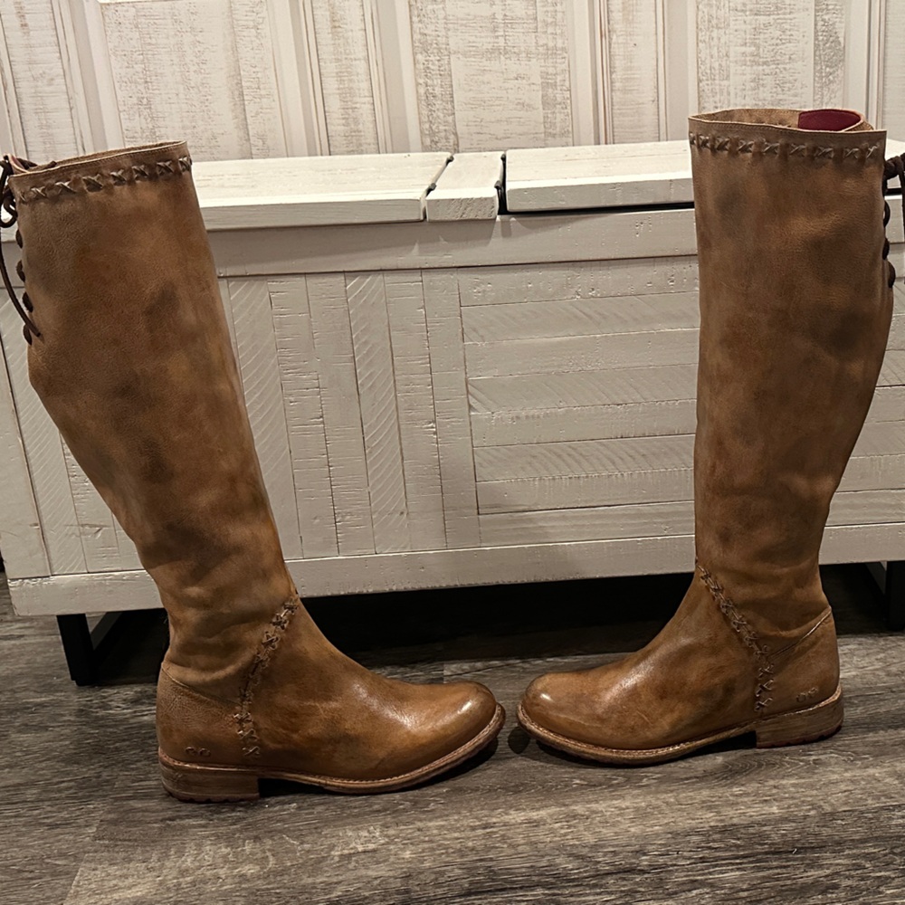 Bed Stu Brown Lace Up Boots